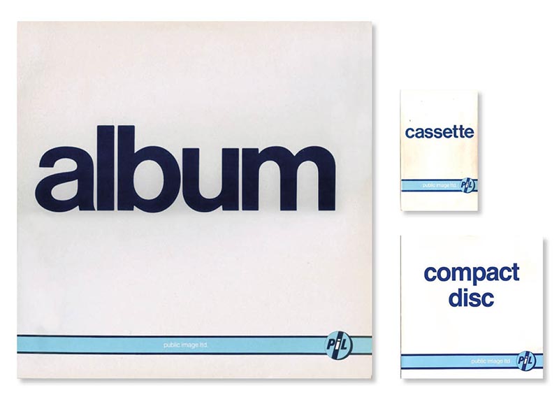 Vinyl, CD and Cassette covers for PIL album